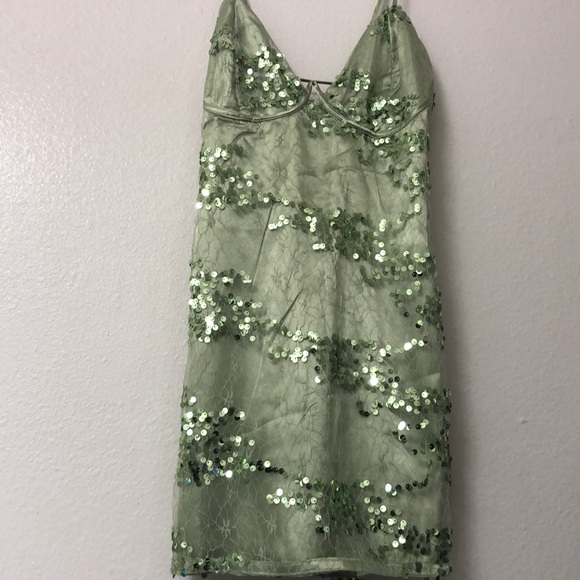 Lulus Dresses & Skirts - Lulu's Light Green Sequin Dress